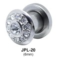 Round Rhinestone Plugs and Tunnels JPL-20